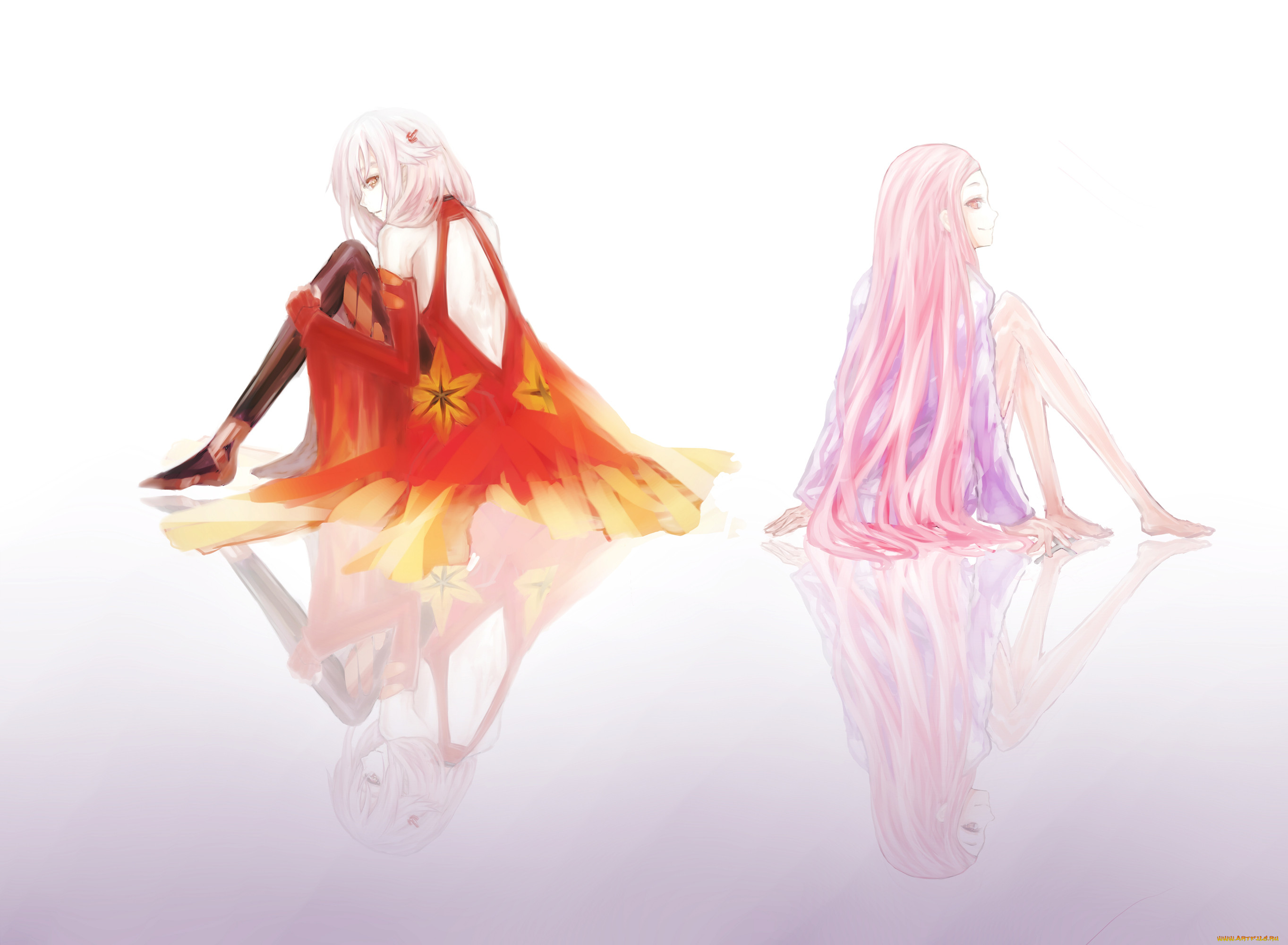 , guilty crown, , , , kiri, ouma, mana, yuzuriha, inori